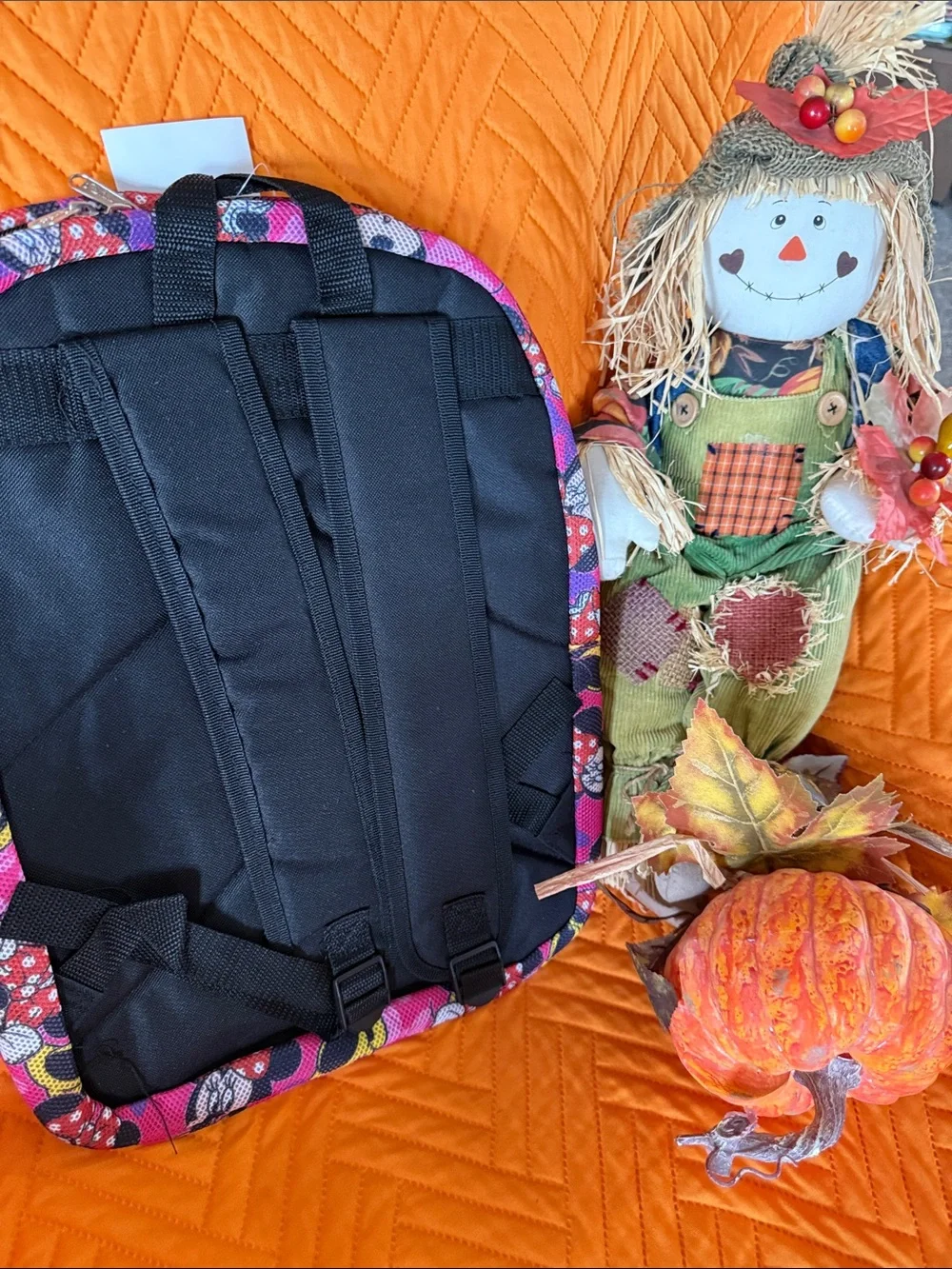 Disney Minnie Mouse Pink and Black Kids Backpack